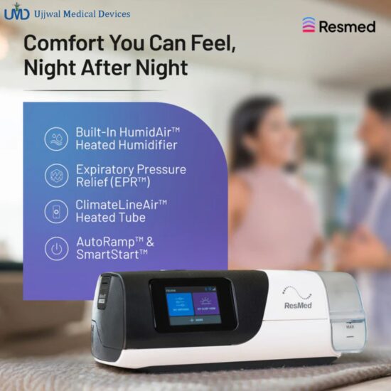 ResMed AirSense 11 AutoSet 4G TriPack CPAP machine with humidifier