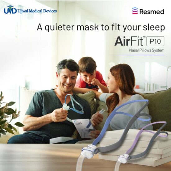 ResMed AirFit P10 CPAP mask and nasal pillows ResMed AirFit P10 Nasal Pillow CPAP Mask and nasal pillows