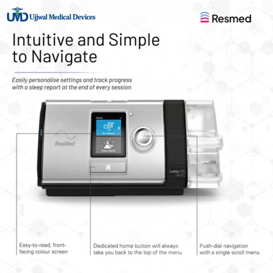 ResMed Lumis 100 ST BiPAP Ventilator Machine Ujjwal Medical Devices ResMed Lumis 100 ST BiPAP Ventilator Machine Ujjwal Medical Devices
