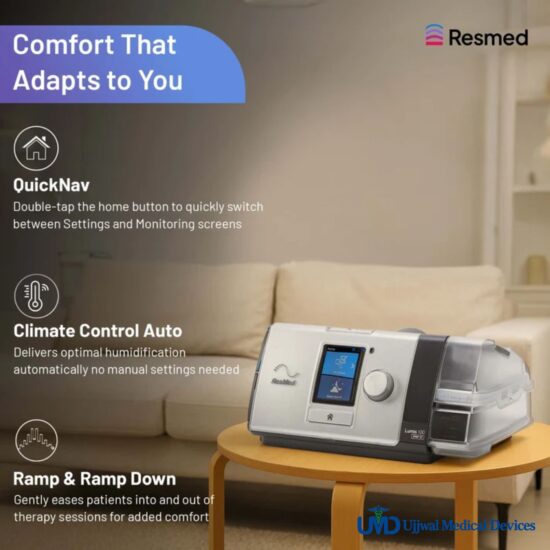 ResMed Lumis 100 VPAP ST Respiratory Support Machine Ujjwal Medical Devices ResMed Lumis 100 VPAP ST Respiratory Support Machine Ujjwal Medical Devices