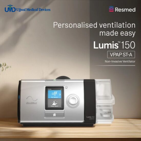 ResMed Lumis 150 VPAP ST Non Invasive Ventilator with Humidifier Ujjwal Medical Device ResMed Lumis 150 VPAP ST Non Invasive Ventilator with Humidifier Ujjwal Medical Device