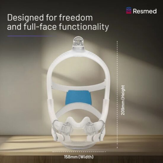ResMed AirFit F30i Full Face CPAP Mask product specifications by Ujjwal Medical Devices ResMed AirFit F30i magnetic headgear clips by Ujjwal Medical Devices