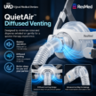 ResMed AirFit F40 QuietAir diffused venting feature by Ujjwal Medical Devices