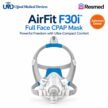 ResMed AirFit F30i Full Face CPAP Mask front view by Ujjwal Medical Devices
